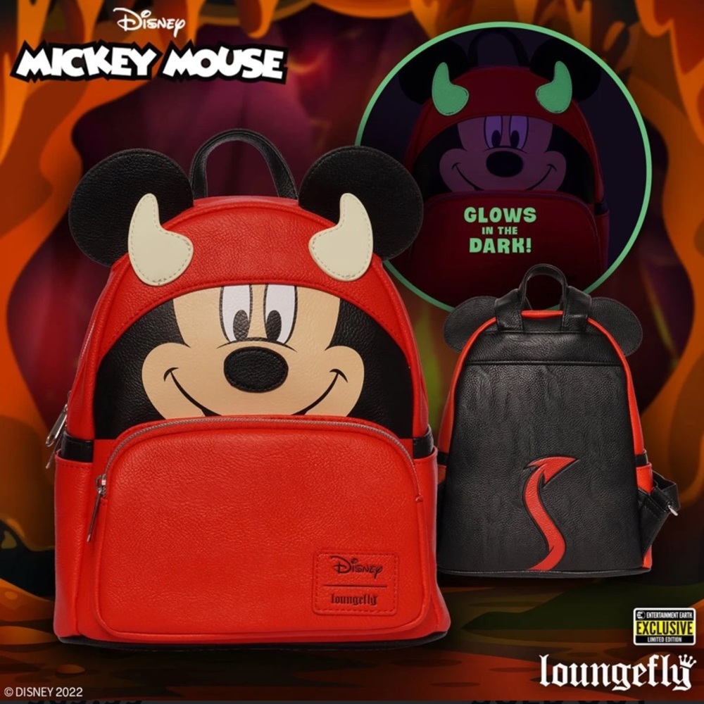 Mickey‎ Mouse Halloween Devil Mickey Mini-Backpack Entertainment Earth Exclusive
